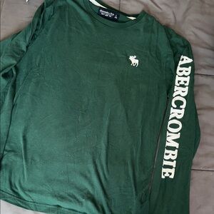 Abercrombie & Fitch Forest Green Long Sleeve Shirt